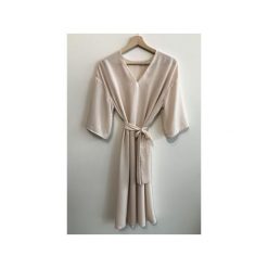 Jedwabna Sukienka LIGHTNESS. Różowe sukienki damskie TRUE COLOR by Ann, s, w paski, z jedwabiu, bez kołnierzyka, bez rękawów. Za 599,00 zł.