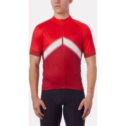 Odzież rowerowa męska: GIRO Koszulka męska CHRONO SPORT SUBLIMATED JERSEY krótki rękaw roz. M czerwona (GR-8053457)
