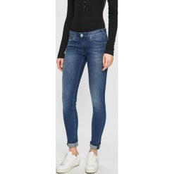 Tommy Jeans - Jeansy Sophie. Niebieskie jeansy damskie Tommy Jeans, bez wzorów, z elastanu, z obniżonym stanem. Za 449,90 zł.