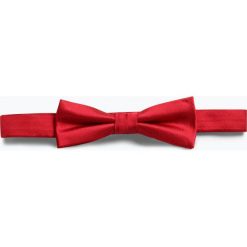 Finshley & Harding London - Muszka męska, czerwony. Czerwone muszki męskie Finshley & Harding London, bez wzorów, z jedwabiu, eleganckie. Za 99,95 zł.