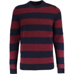 Kardigany męskie: Samsøe & Samsøe BUTLER STRIPE ON Sweter wine