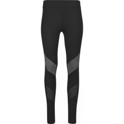 Legginsy w kolorze czarnym do biegania. Czarne legginsy sportowe damskie z materiału, do biegania. W wyprzedaży za 114,95 zł.
