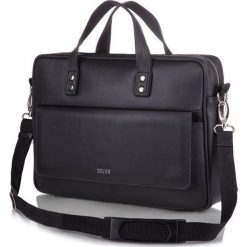 Torba męska na laptop Solier S32 Westport czarna - Czarny. Czarne torby na laptopa w paski. Za 199,99 zł.
