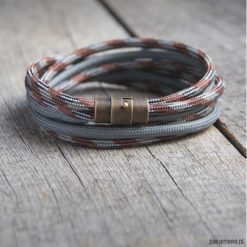 Męska bransoletka :: hello sailor :: gray&brown. Szare bransoletki męskie Pakamera. Za 76,00 zł.