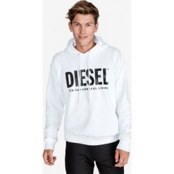 Diesel S-Division Bluza Biały. Białe bluzy męskie Diesel, s, z nadrukiem, z bawełny, bez kołnierzyka, bez rękawów, bez kaptura. Za 528,95 zł.