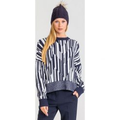 SWETER USCIO sportmax code. Białe swetry damskie Sportmax Code, s, z aplikacjami, z wełny, bez rękawów, bez kaptura. Za 725,40 zł.