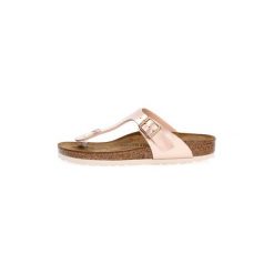 Klapki Birkenstock GIZEH ELETTRIC. Pomarańczowe klapki damskie Birkenstock, bez wzorów, bez obcasa. W wyprzedaży za 201,94 zł.