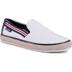 Espadryle S.OLIVER - 5-14606-24 White 100. Białe espadryle męskie S.Oliver, na co dzień, bez wzorów, z tworzywa sztucznego, bez zapięcia. W wyprzedaży za 129,00 zł.