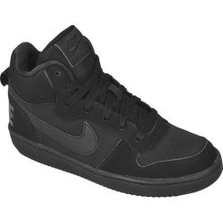Czarne Buty Nike Sportswear Court Borough Mid (GS) Jr 839977-001. Czarne buty sportowe damskie Nike, bez wzorów, ze skóry, sportowe. W wyprzedaży za 299,00 zł.