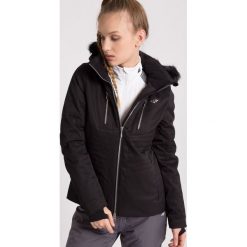Kurtka narciarska damska KUDN009z - czarny - 4F. Czarne kurtki sportowe damskie marki 4f, na jesień, m, z materiału, z kapturem. Za 549,99 zł.
