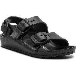 Sandały BIRKENSTOCK - Milano Eva 1009353 Black. Czarne sandały chłopięce marki Birkenstock, z tworzywa sztucznego, bez zapięcia. Za 89,00 zł.