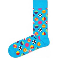 Happy Socks Clashing Dot Skarpetki Niebieski. Niebieskie skarpetki damskie Happy Socks, w grochy, z elastanu. Za 47,95 zł.