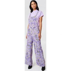 Stroje jednoczęściowe: Twinset Jednoczęściowy kombinezon Salopette – Purple,Multicolor