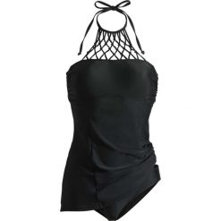 Tankini (2 części) bonprix czarny. Czarne stroje kąpielowe damskie bonprix, bez wzorów. Za 49,99 zł.