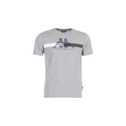 T-shirty z krótkim rękawem Kappa AMAURI. Szare t-shirty męskie Kappa, s, bez wzorów, bez kołnierzyka, krótkie. Za 76,30 zł.