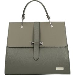 Torba - 4-49-M R-D GR. Szare torebki klasyczne damskie marki Venezia, ze skóry. Za 279,00 zł.