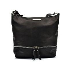 Torebki klasyczne damskie: Skórzana torebka w kolorze czarnym – (S)24 x (W)32 x (G)11 cm