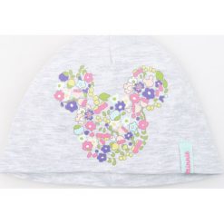 Czapki damskie: Czapka z nadrukiem disney – Jasny szar
