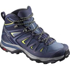 Buty trekkingowe damskie: Salomon Buty damskie X Ultra 3 Mid GTX W Crown Blue/Evening Blue/Sunny Lime r. 38 2/3 (398691)