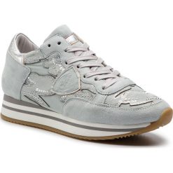 Sneakersy PHILIPPE MODEL - Tropez Higher THLD FF02 Cam Diamant Eau. Niebieskie półbuty damskie Philippe Model, ze skóry. W wyprzedaży za 819,00 zł.