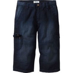 Dżinsy 3/4 Regular Fit Straight bonprix ciemny denim. Czarne jeansy męskie bonprix, m, bez wzorów, klasyczne. Za 99,99 zł.