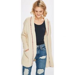Pepe Jeans - Sweter. Białe swetry damskie Pepe Jeans, s, bez wzorów, z bawełny, bez rękawów, długie, bez kaptura. W wyprzedaży za 269,90 zł.