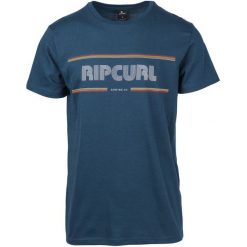 Rip Curl T-Shirt Męski Mama Strokes Ss Tee M Ciemnoniebieski. Szare koszulki męskie Rip Curl, m, z napisami, bez kołnierzyka, bez rękawów. Za 83,00 zł.