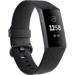 Smartband FITBIT Charge 3 Czarny. Czarne, cyfrowe zegarki damskie Fitbit. Za 539,00 zł.
