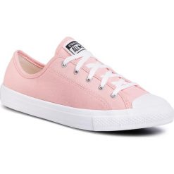 Trampki CONVERSE - Ctas Dainty Ox 567693C Storm Pink. Różowe półbuty damskie Converse, bez wzorów, z gumy, bez obcasa, na płaskiej podeszwie, bez zapięcia. W wyprzedaży za 209,00 zł.