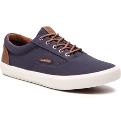Tenisówki JACK&JONES - Jfwvision 12150498 Navy Blazer. Niebieskie półbuty męskie Jack&Jones, bez wzorów, z gumy, eleganckie, bez zapięcia. W wyprzedaży za 129,00 zł.