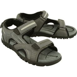 GEOX U8224D S.STRADA 0BC50 C9014 stone/lt grey, sandały męskie. Szare sandały męskie Geox, na rzepy. Za 299,90 zł.