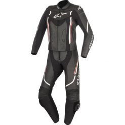 Kombinezon dwuczęściowy STELLA MOTEGI V2 ALPINESTARS kolor biały/czarny/czerwony, rozmiar 50. Czerwone kombinezony damskie Alpinestars, na imprezę, bez wzorów, z neoprenu, bez kołnierzyka, bez rękawów. Za 3699,00 zł.