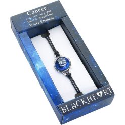 Blackheart Sternzeichen Krebs Bransoletka niebieski. Niebieskie bransoletki damskie marki Blackheart, z syntetyku. Za 42,90 zł.
