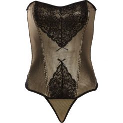 Bluzki body: Gorset + stringi (2 części) bonprix czarno-złoty