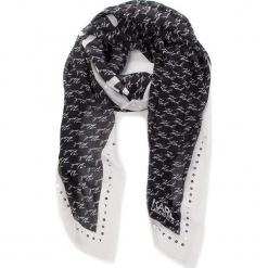 Chusta KARL LAGERFELD - 86KW3307 Black. Czarne chusty damskie KARL LAGERFELD, z jedwabiu. Za 509,00 zł.