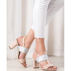 Stylowe sandaŁki vinceza. Sandały damskie Vinceza, bez wzorów, ze skóry ekologicznej, eleganckie, bez obcasa, bez zapięcia. Za 114,90 zł.