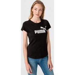 Puma Ess Logo Koszulka Czarny. Czarne koszulki damskie Puma, m, z nadrukiem, z bawełny, bez kołnierzyka, z krótkim rękawem. Za 85,95 zł.