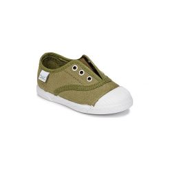 Buty Dziecko Citrouille et Compagnie RIVIALELLE. Zielone trampki dziewczęce Citrouille et Compagnie, bez wzorów, bez zapięcia. Za 62,30 zł.