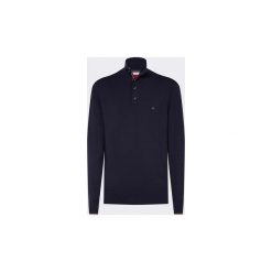 Swetry Tommy Hilfiger MW0MW11662 COTTON SILK. Niebieskie swetry męskie TOMMY HILFIGER, s, bez wzorów, bez kołnierzyka, bez kaptura. Za 471,89 zł.