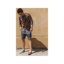 Spodenki i szorty męskie: Button drill short pants krótkie spodenki szare