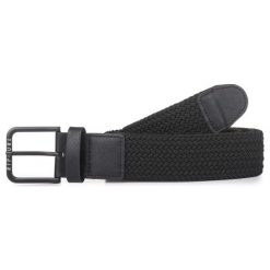 Rip Curl Pasek Męski Czarny Hope Rope Belt. Czarne paski męskie Rip Curl, w paski, z materiału. Za 133,00 zł.