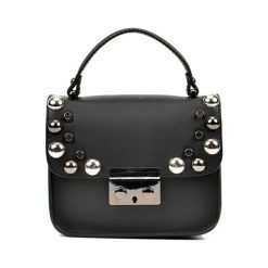 Torebka w kolorze czarnym - (S)18 x (W)15 x (G)6 cm. Czarne torebki klasyczne damskie Bestsellers bags, w paski, z materiału. W wyprzedaży za 229,95 zł.