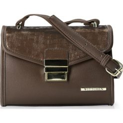 Torebka damska. Żółte kuferki damskie Wittchen, w paski, z tkaniny, retro, bez dodatków. W wyprzedaży za 135,91 zł.