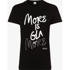 BOSS Casual - T-shirt damski – Tefun, czarny. Czarne t-shirty damskie BOSS Casual, m, z nadrukiem, casualowe, bez kołnierzyka. Za 219,95 zł.