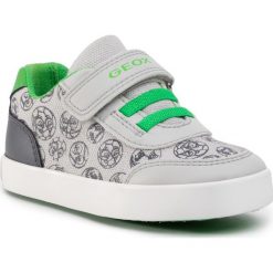 Sneakersy GEOX - B Gisli B. A B021NA 05410 C0731 M Grey/Green. Szare trampki chłopięce Geox, bez wzorów, ze skóry ekologicznej, na rzepy. W wyprzedaży za 149,00 zł.