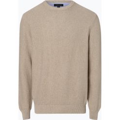 Andrew James - Sweter męski, beżowy. Brązowe swetry męskie marki Andrew James, m, bez wzorów, z bawełny, bez kołnierzyka, bez kaptura. Za 179,95 zł.
