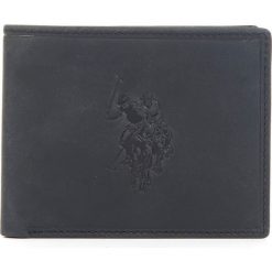 U.S. POLO ASSN. portfel męski Tulsa Horizontal Wallet, czarny. Czarne portfele męskie U.S. Polo Assn., bez wzorów. Za 209,00 zł.