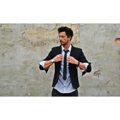 Exclusive Button Jacket black marynarka czarna. Czarne marynarki męskie slim fit Pakamera, z bawełny. Za 1249,00 zł.