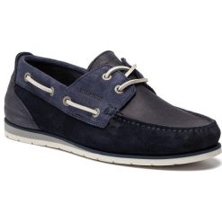Mokasyny TOMMY HILFIGER - Suede Nubuck Boatshoe FM0FM02105 Midnight 403. Niebieskie mokasyny męskie TOMMY HILFIGER, ze skóry, eleganckie. W wyprzedaży za 459,00 zł.