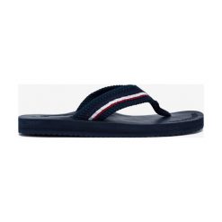 U.S. Polo Assn Zante Japonki Niebieski. Niebieskie klapki męskie U.S. Polo Assn., w paski, z materiału. Za 154,95 zł.